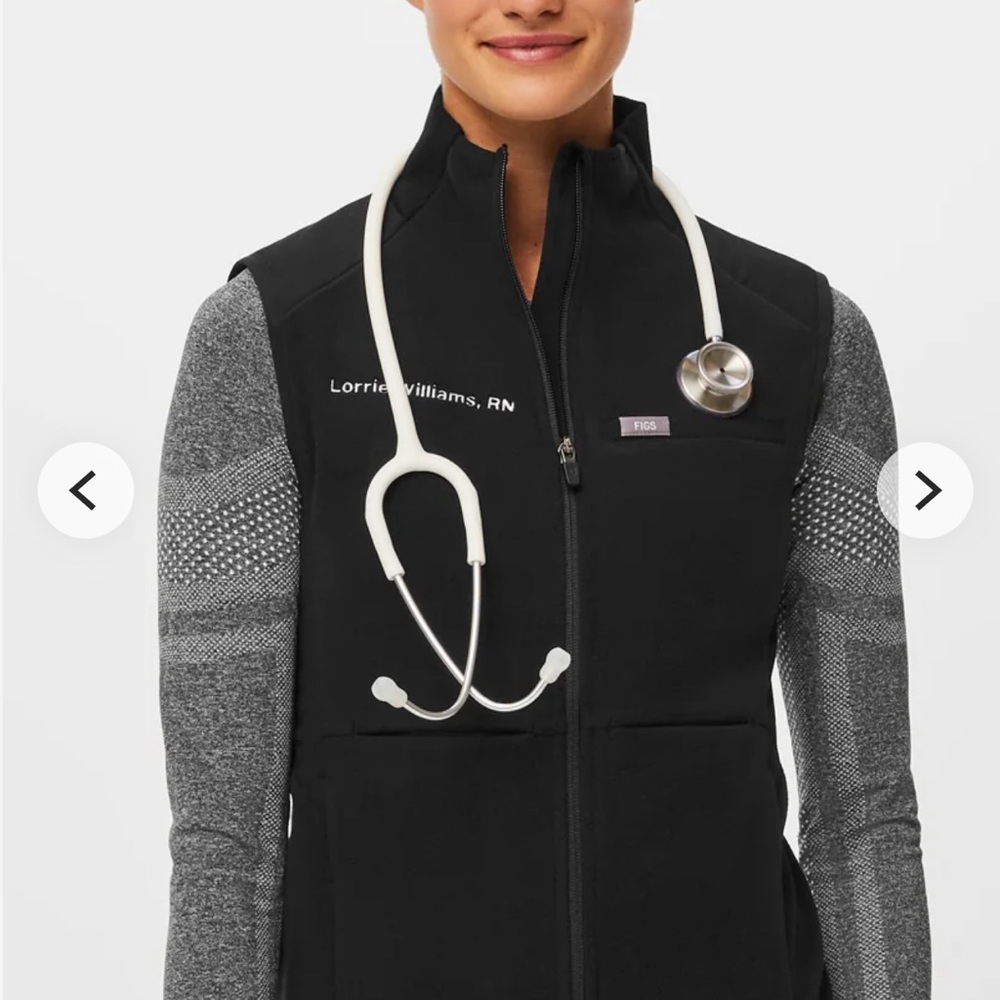 Figs On Shift Fleece Vest